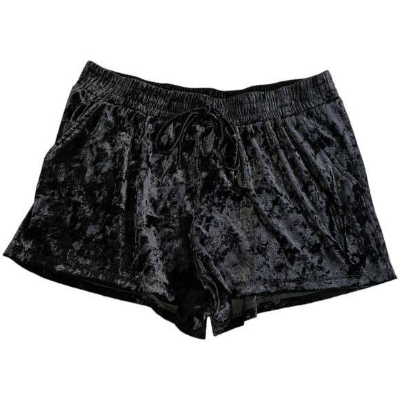 Joe B. Black Crushed Velvet Pull On Shorts, Size XL - Picture 1 of 4